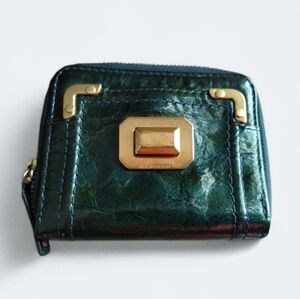 Juicy Couture Vintage Emerald Zip Around Bi Fold Wallet